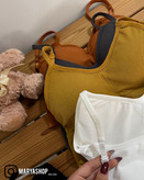 نیم تنه طرح بابونه فری سایز نخ پنبه