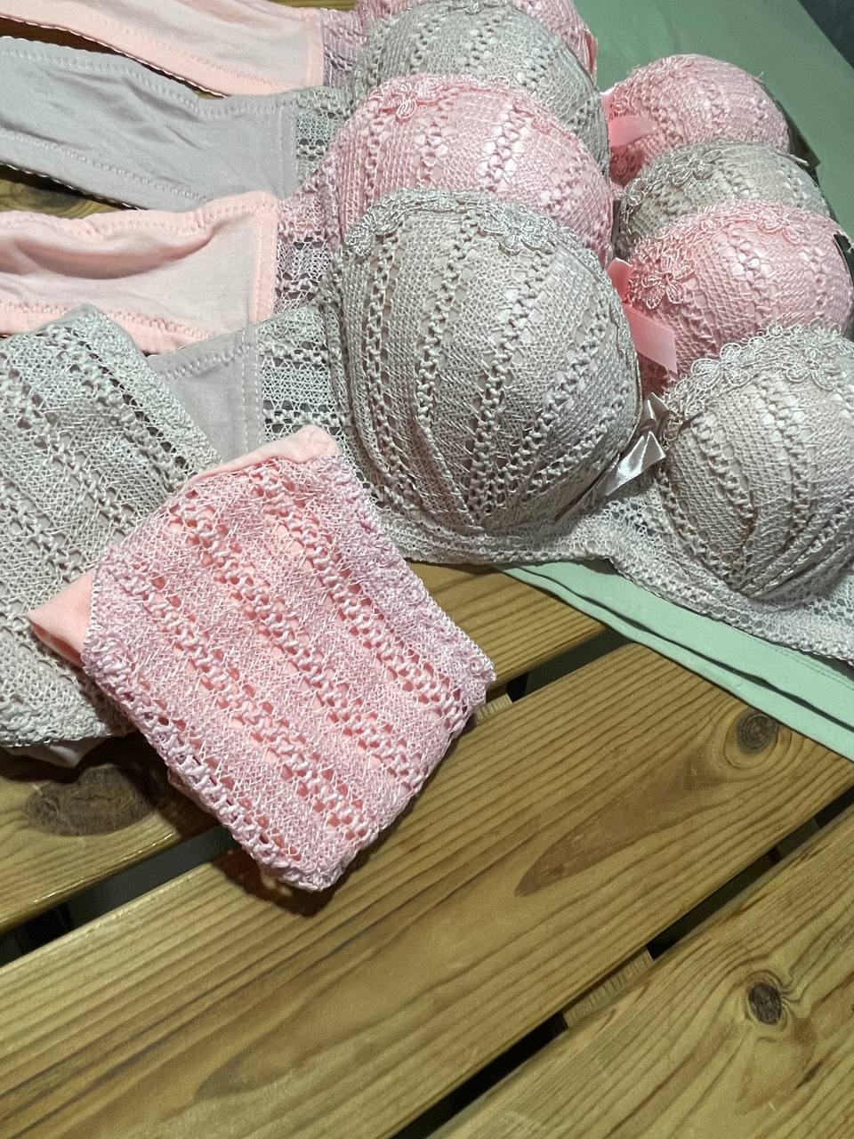 ست شورت و سوتین مدل گندم با جنس نخ پنبه