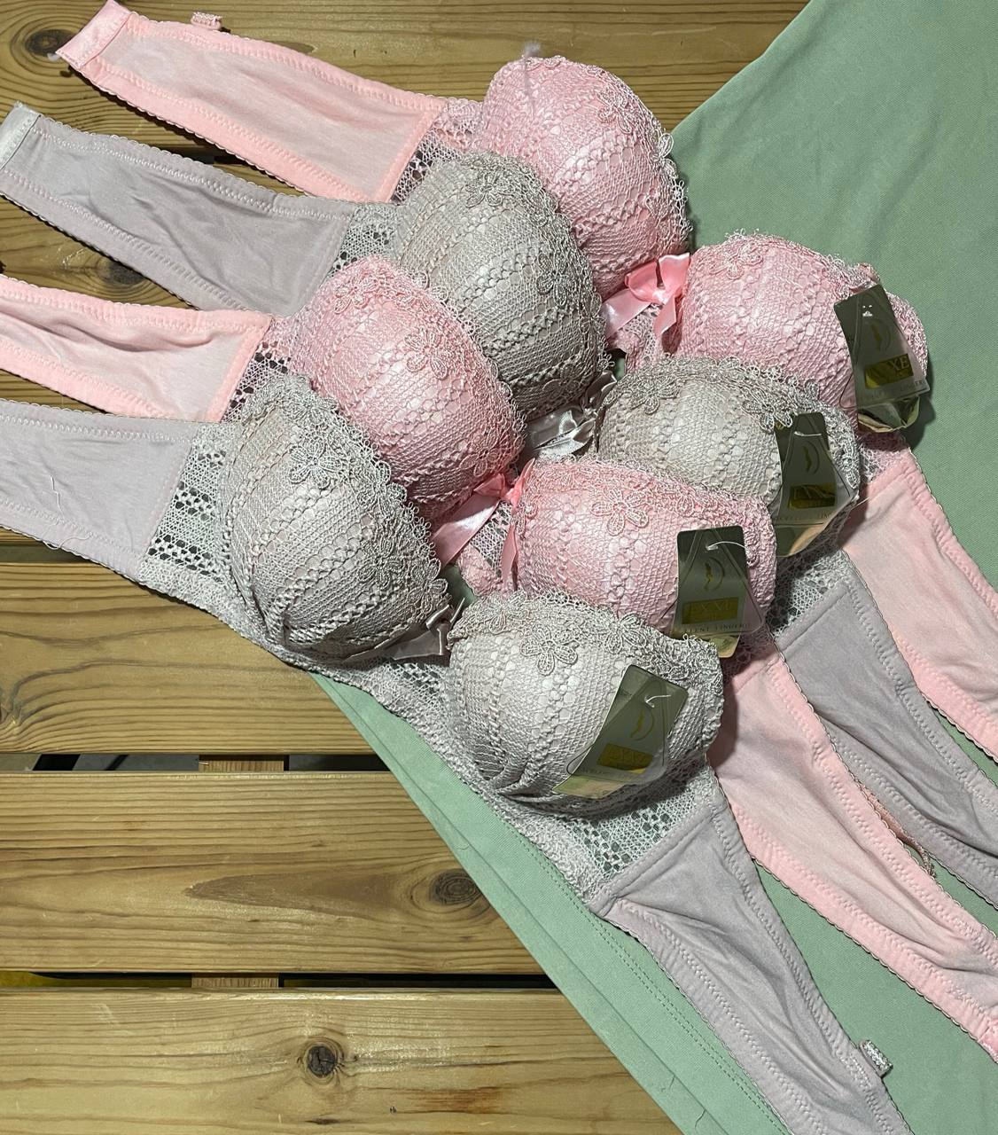 ست شورت و سوتین مدل گندم با جنس نخ پنبه