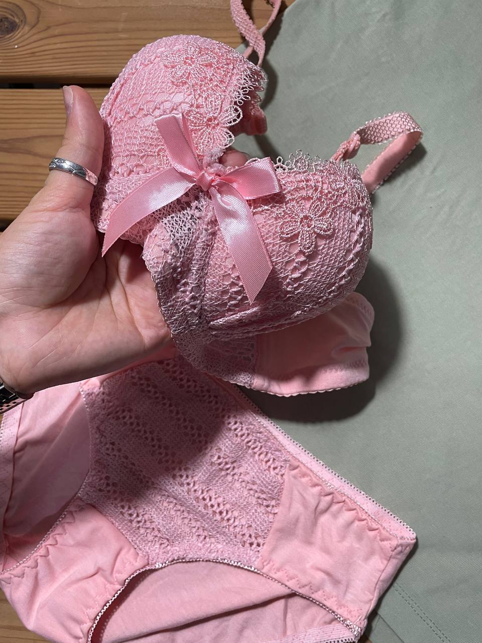 ست شورت و سوتین مدل گندم با جنس نخ پنبه