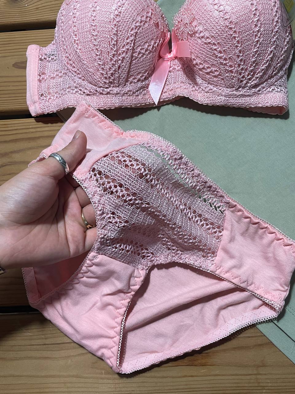 ست شورت و سوتین مدل گندم با جنس نخ پنبه